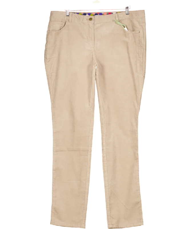 boden stone 5 Pocket Corduroy Slim Trousers UK 18 LONG