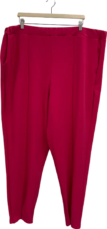 M&S Limited Collection Hot Pink Plus Size Trousers UK 28