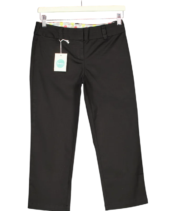 Boden Black Petite Slim Leg cigarette Trouser UK 6