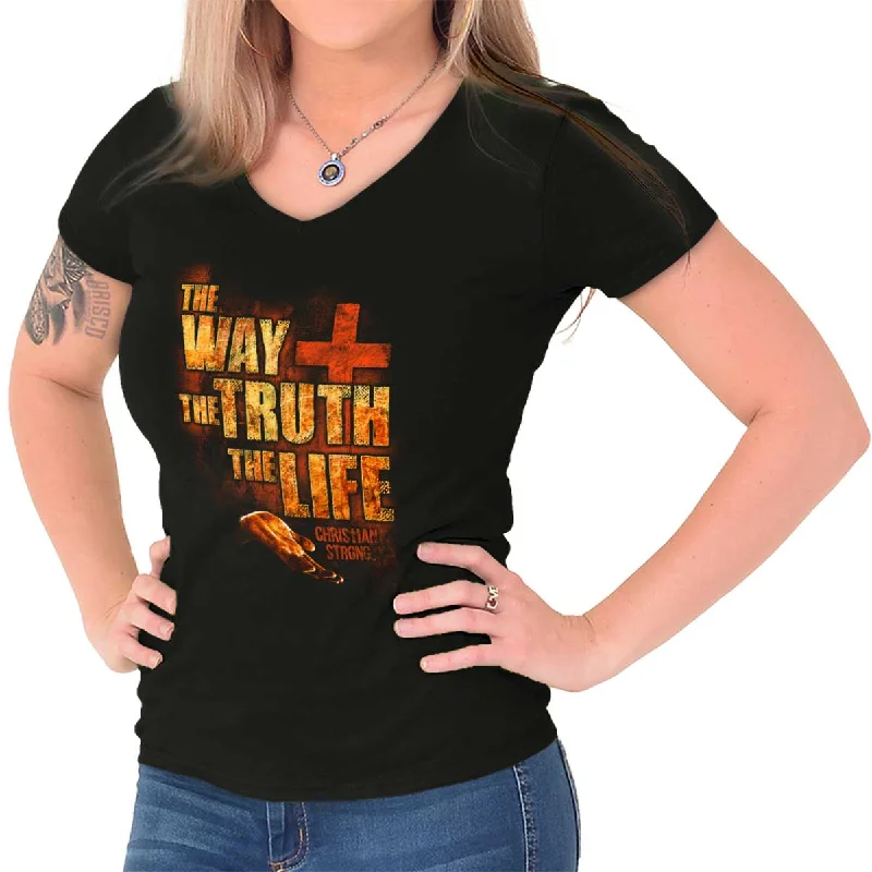 The Way Truth Life Junior Fit V-Neck T-Shirt