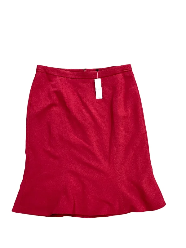 Skirt Midi By White House Black Market In Red, Size: 14