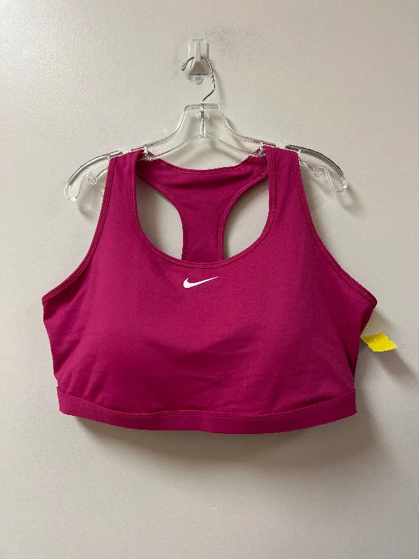 Athletic Bra By Nike In Pink, Size: 4x