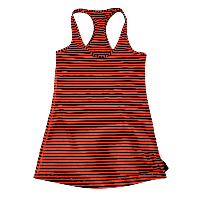 Athletic Tank Top By Lululemon In Striped Pattern, Size: S