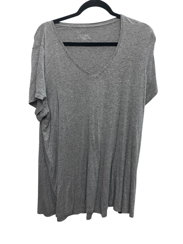 Top Short Sleeve Basic By Hue In Grey, Size: Xxl