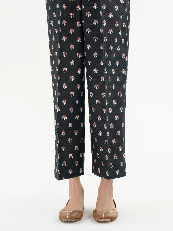 Printed Khaddar Trouser (Pret)