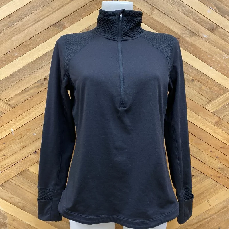 Eddie Bauer - Women's 1/4-Zip Active Fleece - MSRP comp $90: Black-women-MD