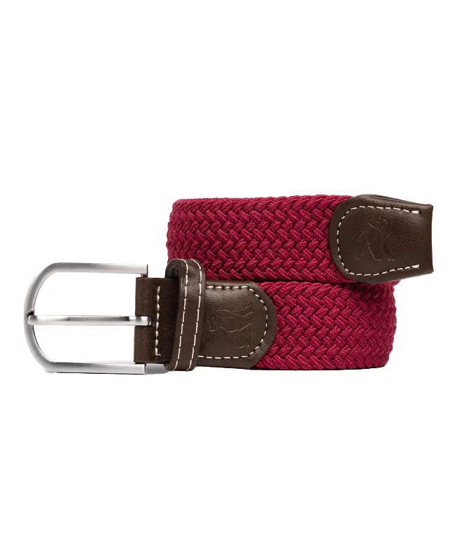 Woven Belt - Burgundy