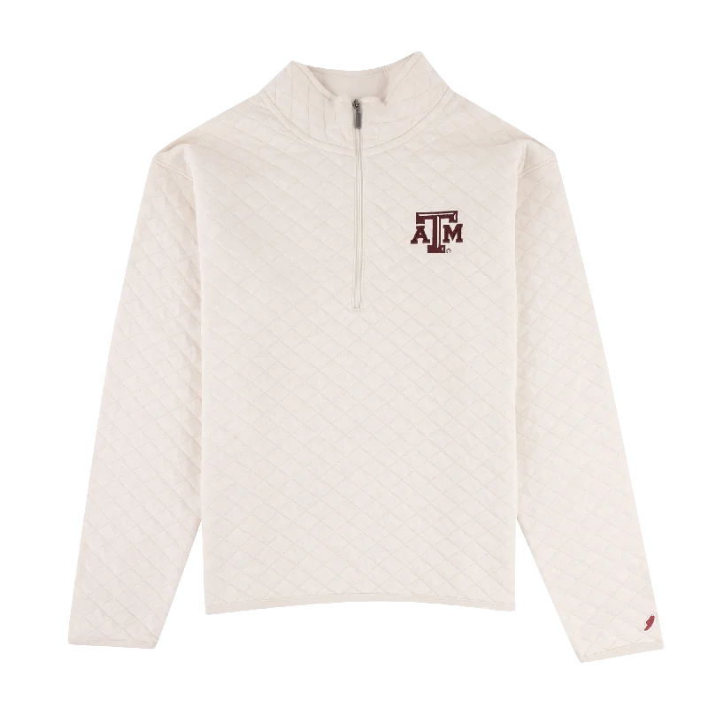 Texas A&M League Cream Highland Quarter Zip