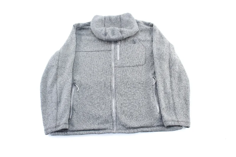 The North Face Embroidered Logo Grey Hooded Jacket