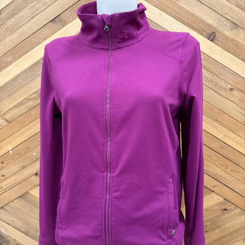 Under Armour - Women's Full-Zip Athletic Top: Pink-women-LG