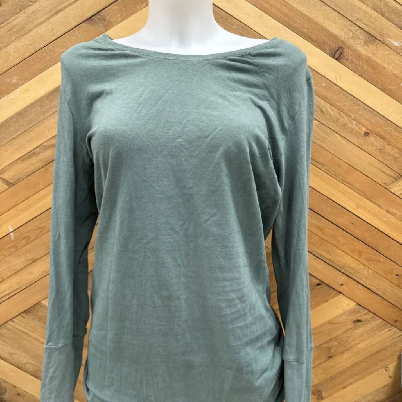 Women's L/S Top: Green-women-MD