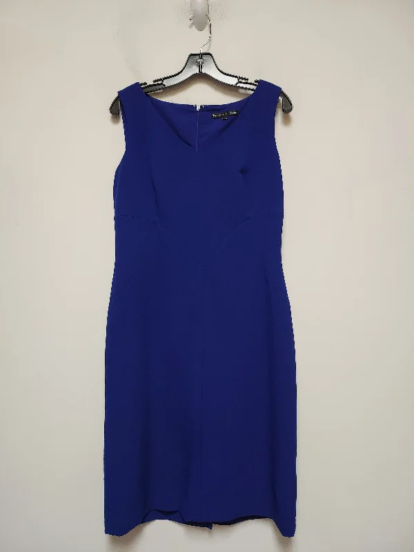 Blue Dress Casual Midi Preston And New York, Size M