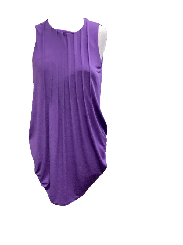 Purple Dress Casual Midi Calvin Klein, Size Petite