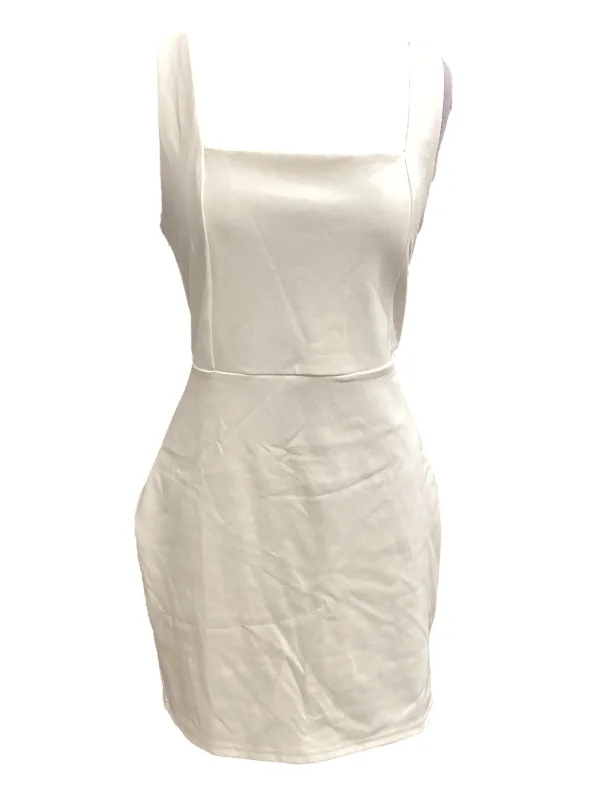 White Dress Casual Midi Pink Lily, Size Xl