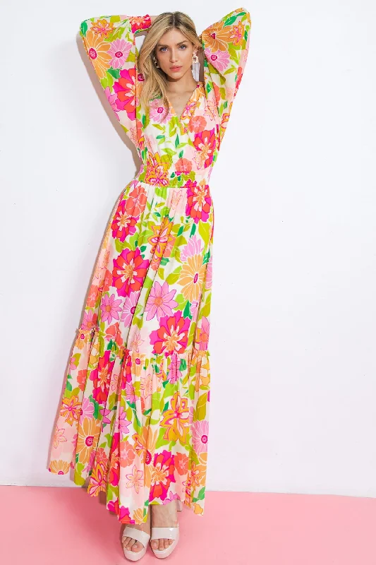 HEADING UPTOWN WOVEN MAXI DRESS