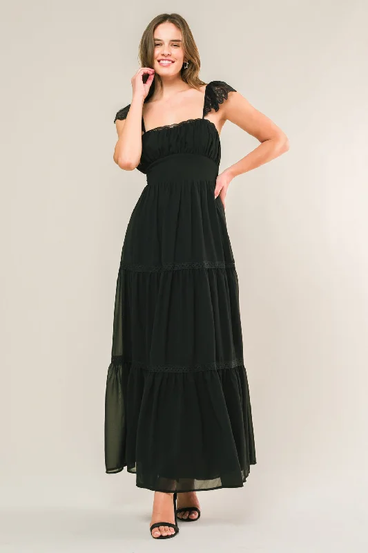 FORGOTTEN ROMANCE WOVEN MAXI DRESS