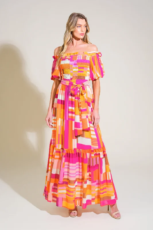 SUNSHINE SQUEEZE WOVEN MAXI DRESS