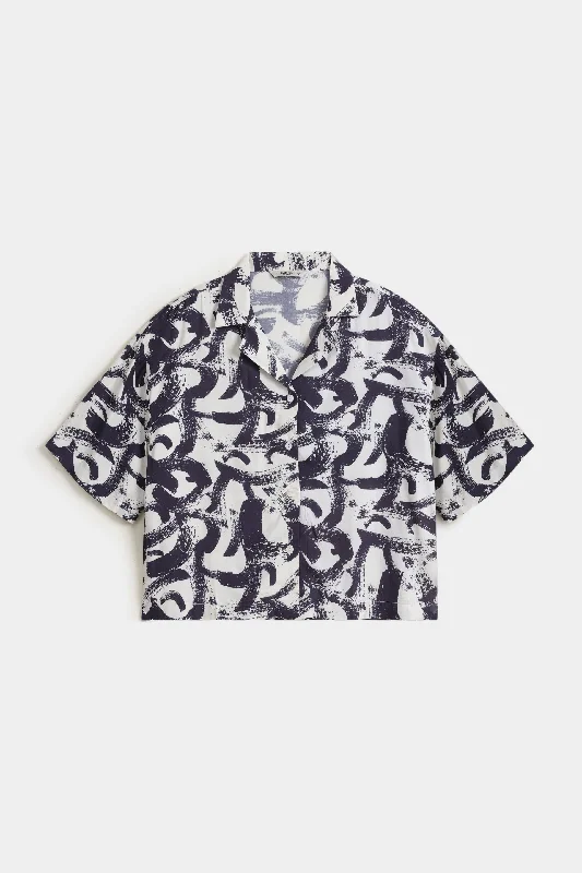 Resort Collar Printed Shirt