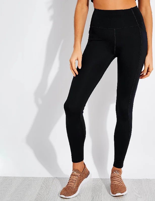 High Waisted Pocket Legging - Black