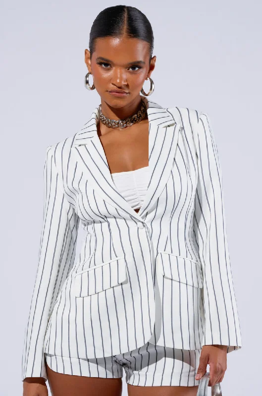 GRETA PINSTRIPE BLAZER