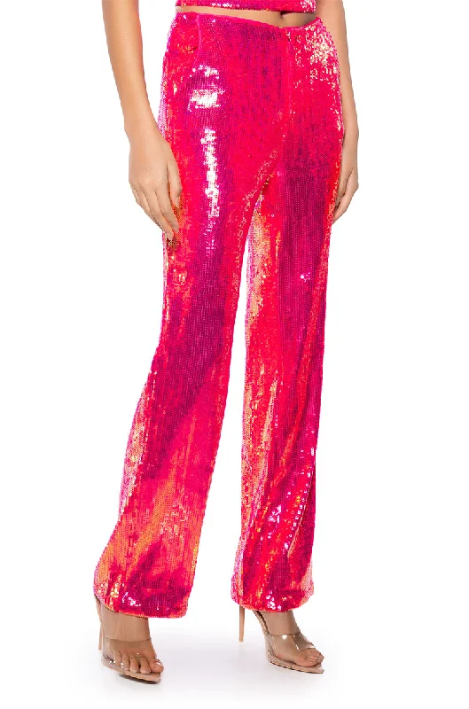 IRRESISTABLE GIRL SEQUIN WIDE LEG PANT