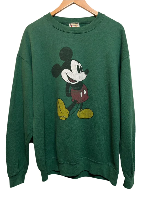 Mickey Mens Green Sweatshirt (Size L)